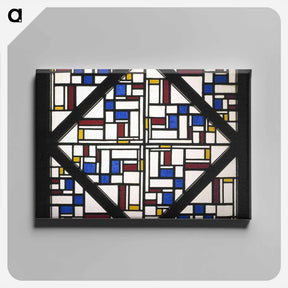 アートパネル-Composition with window with coloured glass III - テオ ファン ドゥースブルフ Canvas.