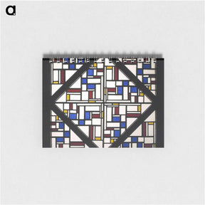 アートメモ帳-Composition with window with coloured glass III - テオ ファン ドゥースブルフ Memo.