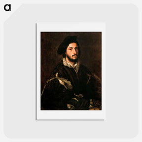 アートポストカード-Portrait of Vincenzo Mosti - ティツィアーノ ヴェチェッリオ Postcard.