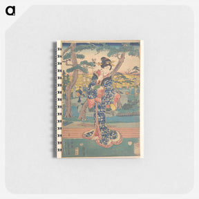 アートメモ帳-Young Girl at Tea House in Iriya
 - 歌川 広重 Memo.