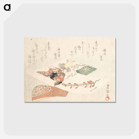 アートポストカード-Kabuki Dancer from the Maiden of the Dojoji Temple (Musume Dojoji)
 - 歌川 豊国 Postcard.