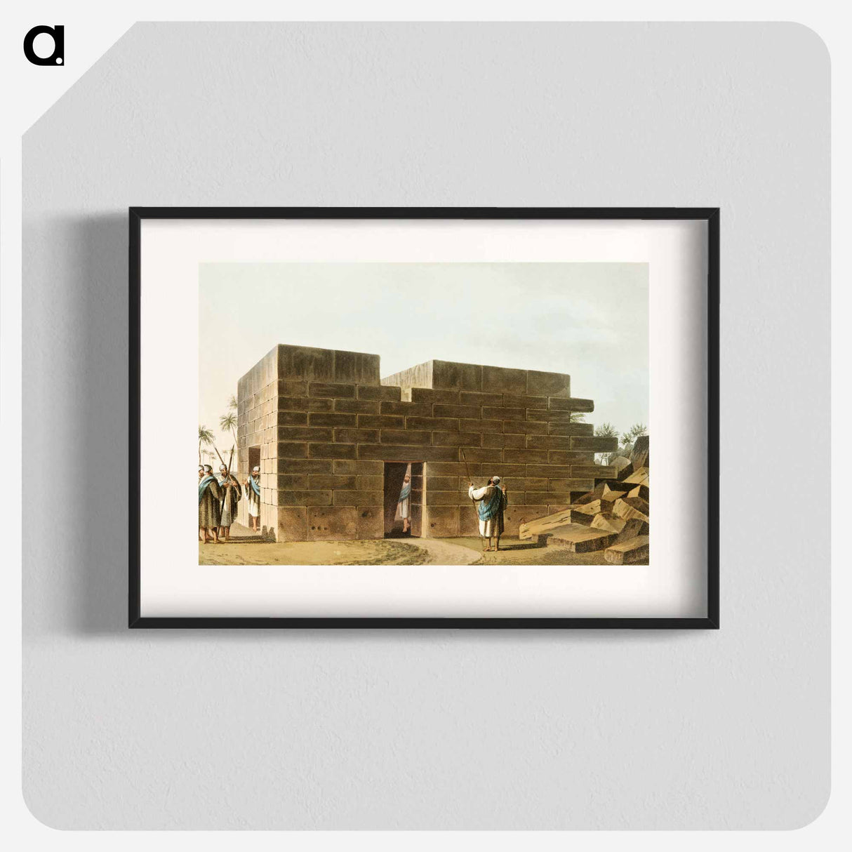 Temple of Jupiter Ammon in Libya - View of the Ottoman Empire Poster.