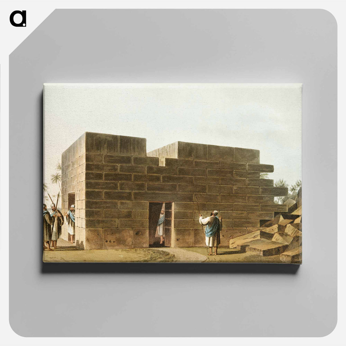 Temple of Jupiter Ammon in Libya - View of the Ottoman Empire Canvas.