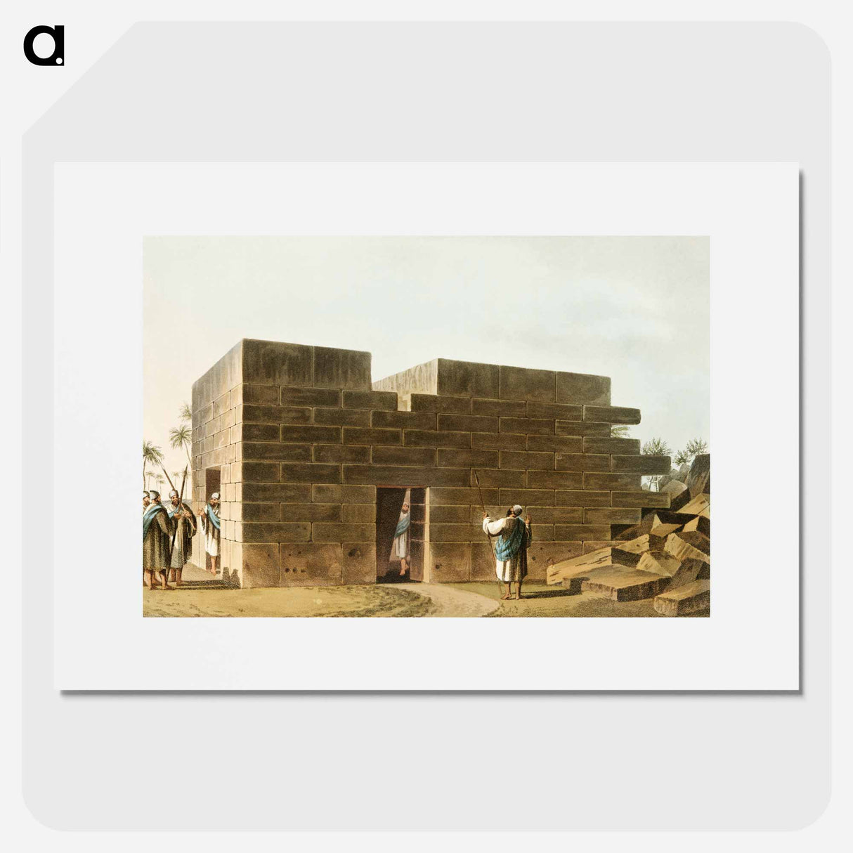 Temple of Jupiter Ammon in Libya - View of the Ottoman Empire Poster.