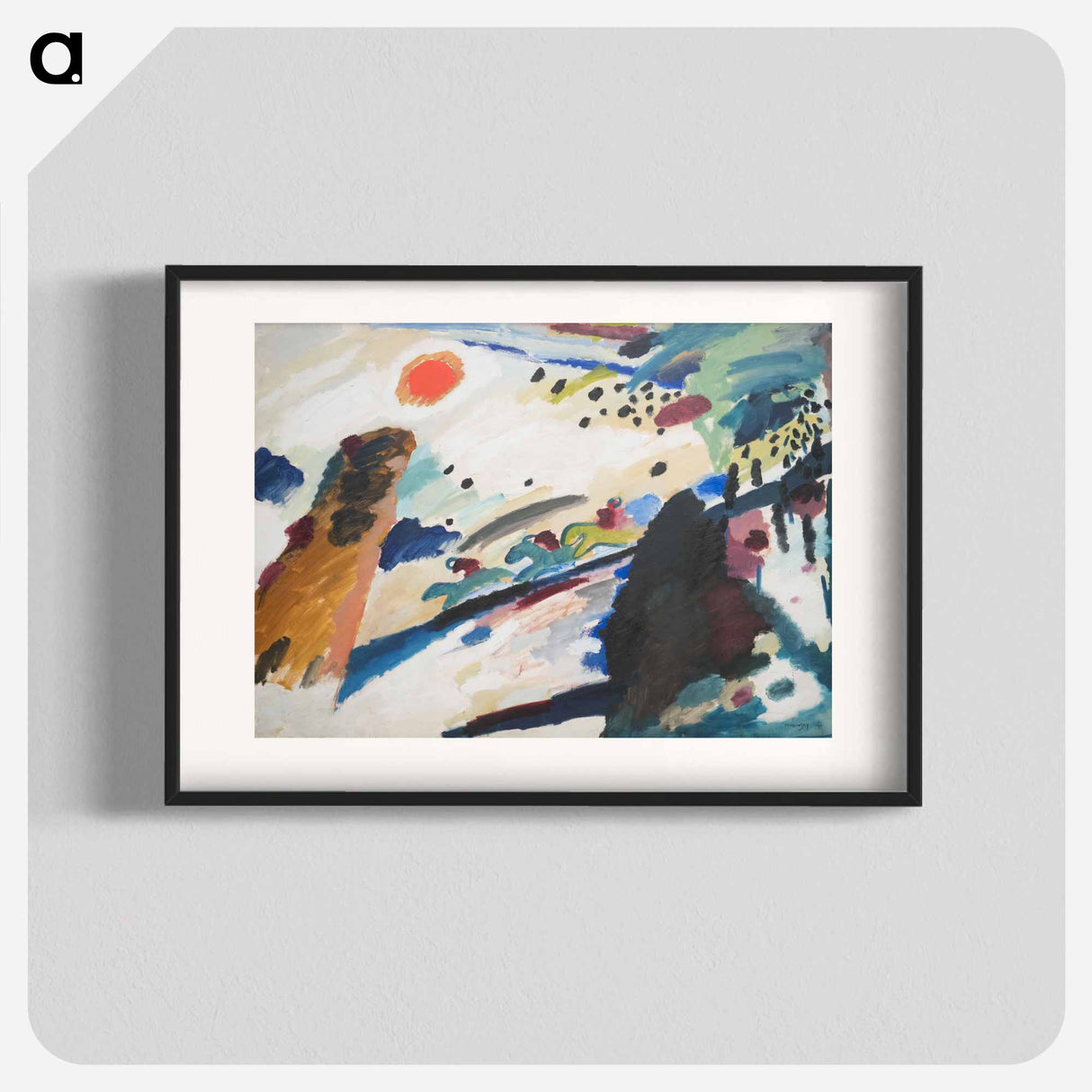 Romantic Landscape - Wassily Kandinsky Poster.