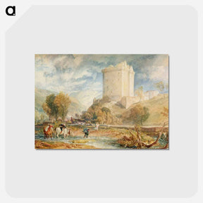 アートポストカード-Borthwick Castle - ウィリアム ターナー Postcard.