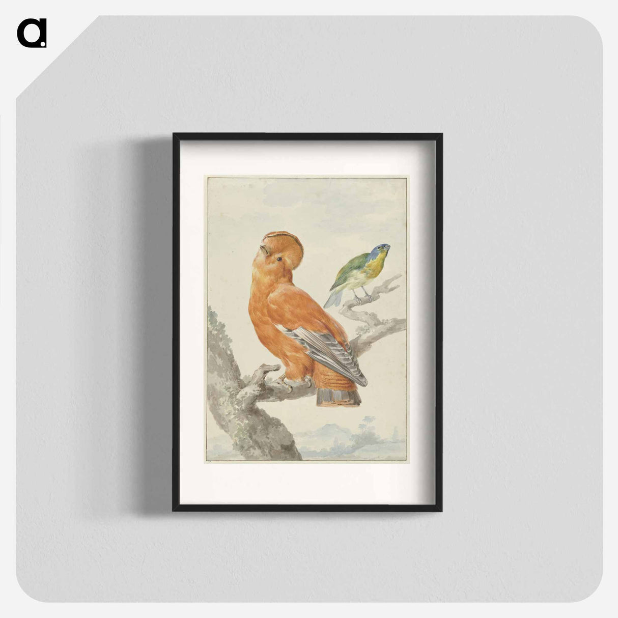 Two Exotic Birds - アールト シューマン Poster.