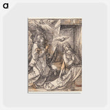 アートポストカード-The announcement by Albrecht Dürer - アルブレヒト デューラー Postcard.