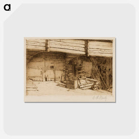 アートポストカード-Outbuilding - アルフレッド ウィリアム フィンチ Postcard.