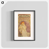 La dame aux camelias - Alphonse Mucha Poster.