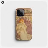 La dame aux camelias - アルフォンス ミュシャ Phone Case.