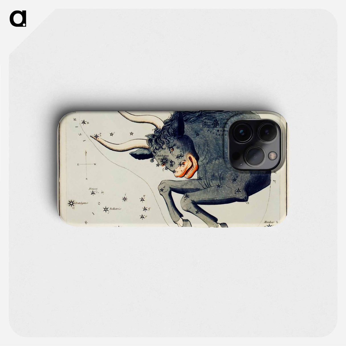 Astronomical chart of the Taurus - アンティーク地図 Phone Case.