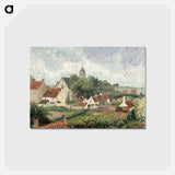 アートポストカード-Knocke village - カミーユ ピサロ Postcard.