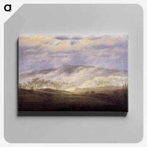 アートパネル-Fog in the Elbe Valley - カスパー ダーヴィト フリードリヒ Canvas.