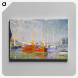 Red Boats at Argenteuil - Claude Monet Canvas.