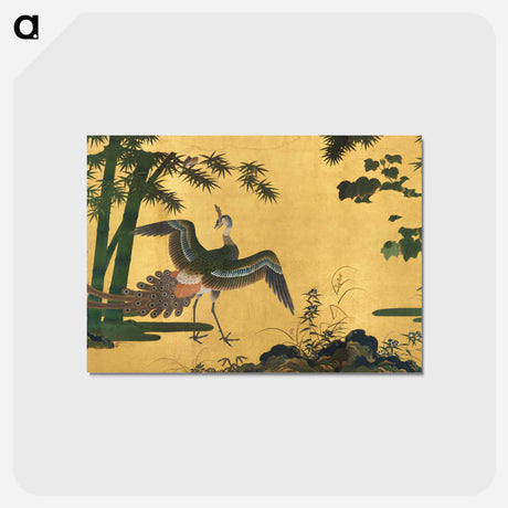アートポストカード-Japanese Peacocks and Bamboo
 - クリーブランド美術館 Postcard.