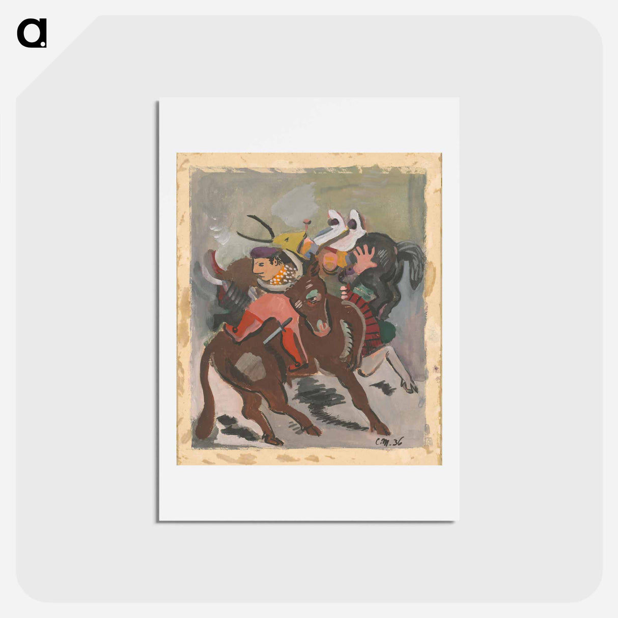 アートポストカード-Bullfight
 - シプリアン マジェルニク Postcard.
