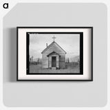 Abandoned church in cut-over area. Boundary County, Idaho. Two miles south of the Canadian line - Dorothea Lange Poster.