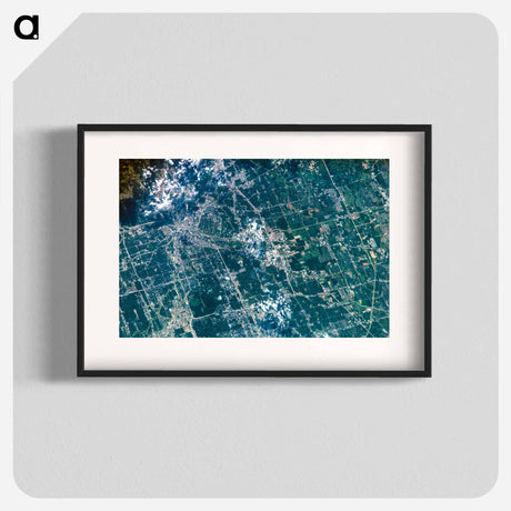 アートポスター-Houston from Earth Orbit
 - 上空からの地球 Poster.