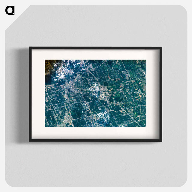 アートポスター-Houston from Earth Orbit
 - 上空からの地球 Poster.