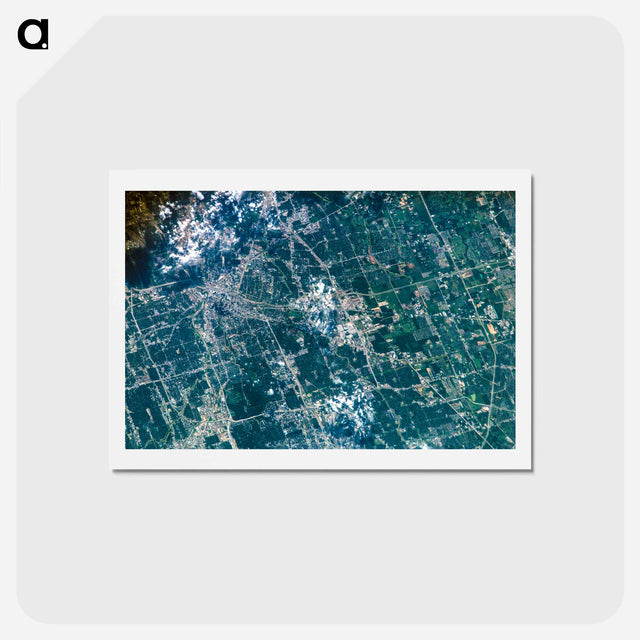アートポストカード-Houston from Earth Orbit
 - 上空からの地球 Postcard.