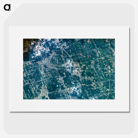 アートポスター-Houston from Earth Orbit
 - 上空からの地球 Poster.