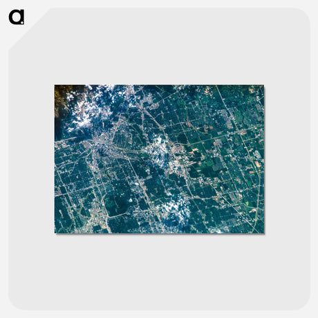 アートポストカード-Houston from Earth Orbit
 - 上空からの地球 Postcard.