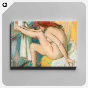 アートパネル-Woman Drying Her Foot - エドガー ドガ Canvas.