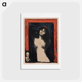 アートポストカード-Madonna - エドヴァルド ムンク Postcard.