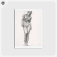 アートポストカード-Venus with Golden Apple in Right Hand, for the Troy Triptych - エドワード バーン ジョーンズ Postcard.