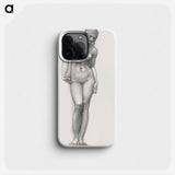 Venus with Golden Apple in Right Hand, for the Troy Triptych - エドワード バーン ジョーンズ Phone Case.