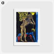アートポストカード-Peter Schlemihl's Wondrous Story: Schlemihl in the Solitude of His Room - エルンスト ルートヴィヒ キルヒナー Postcard.
