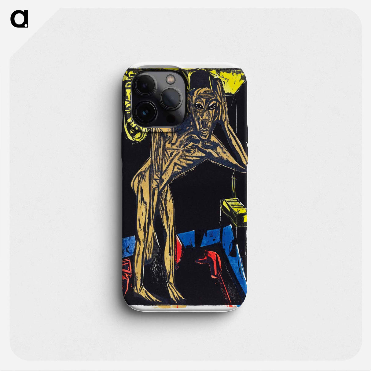 Peter Schlemihl's Wondrous Story: Schlemihl in the Solitude of His Room - Ernst Ludwig Kirchner Phone Case.