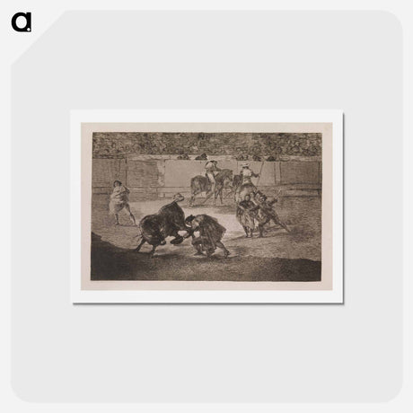 アートポストカード-Pepe Illo performs a "recorte" by Francisco Goya - フランシスコ デ ゴヤ Postcard.