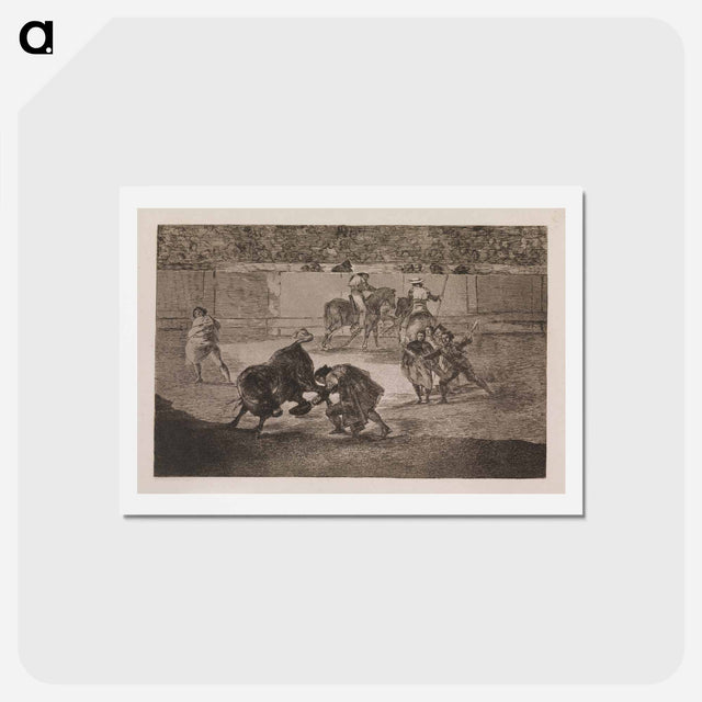 アートポストカード-Pepe Illo performs a "recorte" by Francisco Goya - フランシスコ デ ゴヤ Postcard.