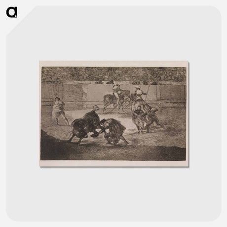 アートポストカード-Pepe Illo performs a "recorte" by Francisco Goya - フランシスコ デ ゴヤ Postcard.