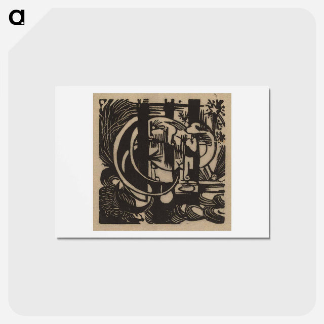 アートポストカード-Lizards - フランツ マルク Postcard.