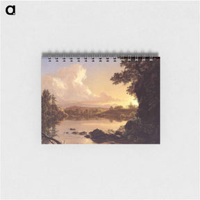 アートメモ帳-Scene on the Catskill Creek, New York - フレデリック エドウィン チャーチ Memo.