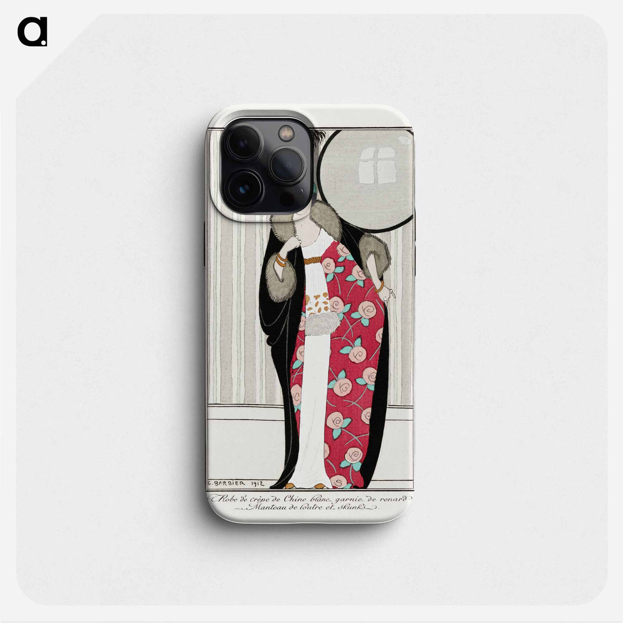 Costumes Parisiens, no. 39: Robe de crêpe de Chine blanc - ジョルジュ バルビエ Phone Case.