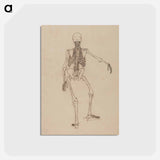 アートポストカード-Human Skeleton, Posterior View
 - ジョージ スタッブス Postcard.