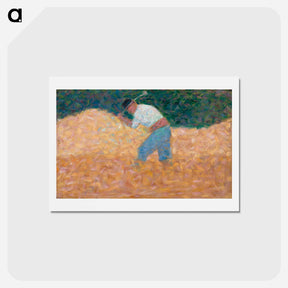 アートポストカード-The Stone Breaker - ジョルジュ スーラ Postcard.