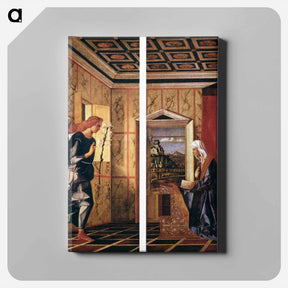 アートパネル-The Annunciation - ジョヴァンニ ベッリーニ Canvas.