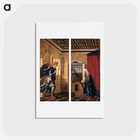アートポストカード-The Annunciation - ジョヴァンニ ベッリーニ Postcard.