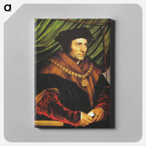 アートパネル-Portrait of Sir Thomas More - ハンス ホルバイン Canvas.
