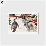 アートポストカード-Equestrienne (At the Cirque Fernando) - アンリ ド トゥールーズ ロートレック Postcard.