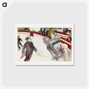 アートポストカード-Equestrienne (At the Cirque Fernando) - アンリ ド トゥールーズ ロートレック Postcard.