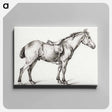 アートパネル-Standing horse - ジャン ベルナール Canvas.