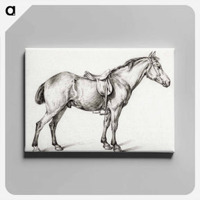 アートパネル-Standing horse - ジャン ベルナール Canvas.