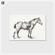 アートポストカード-Standing horse - ジャン ベルナール Postcard.