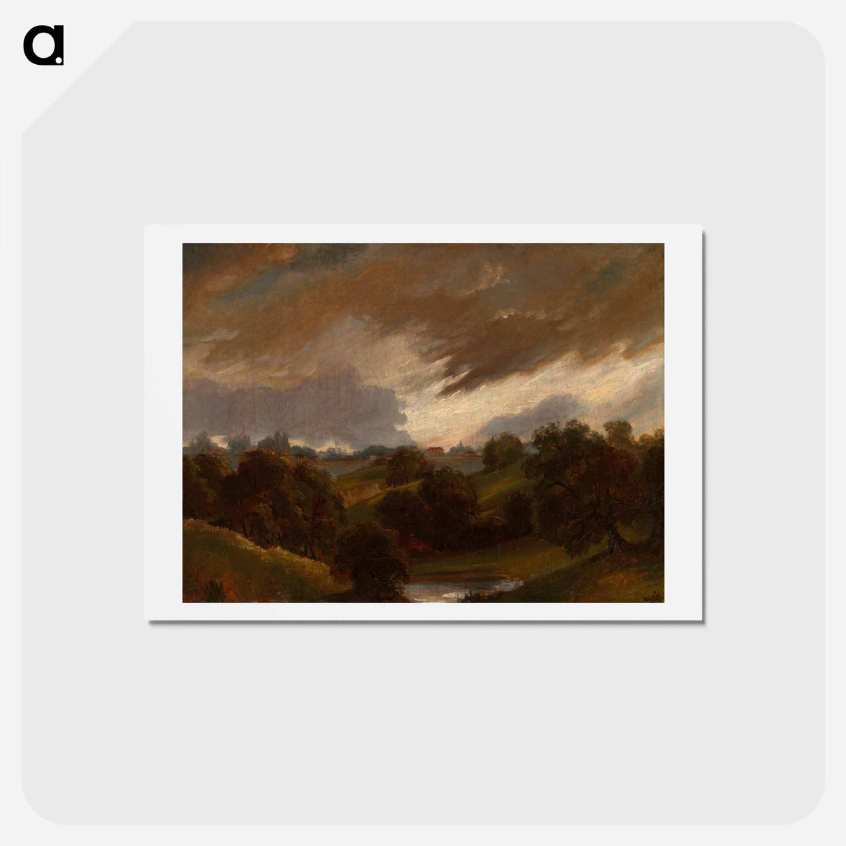 アートポストカード-Hampstead, Stormy Sky
 - ジョン コンスタブル Postcard.